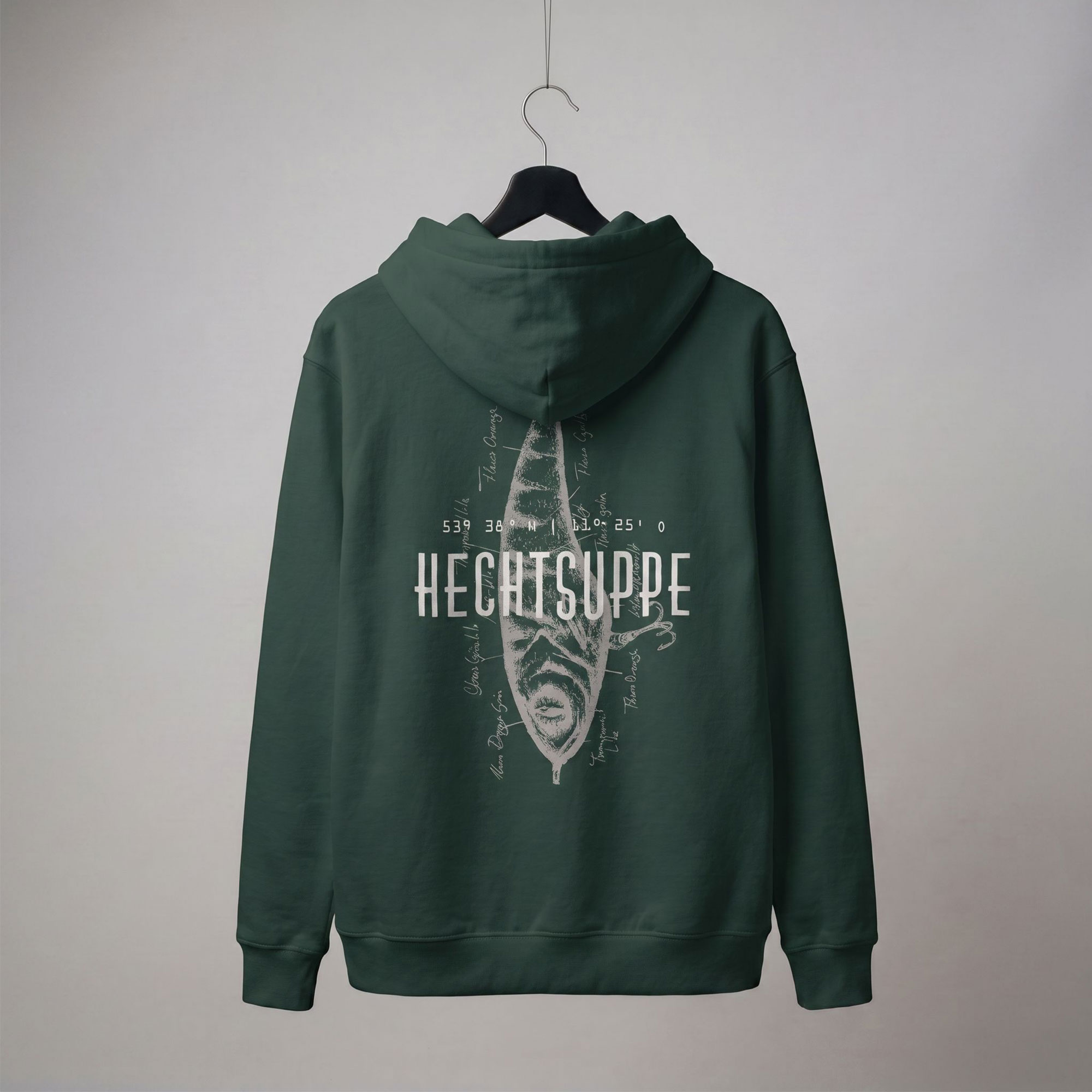 Hechtsuppe "hooked on pike" Hoodie