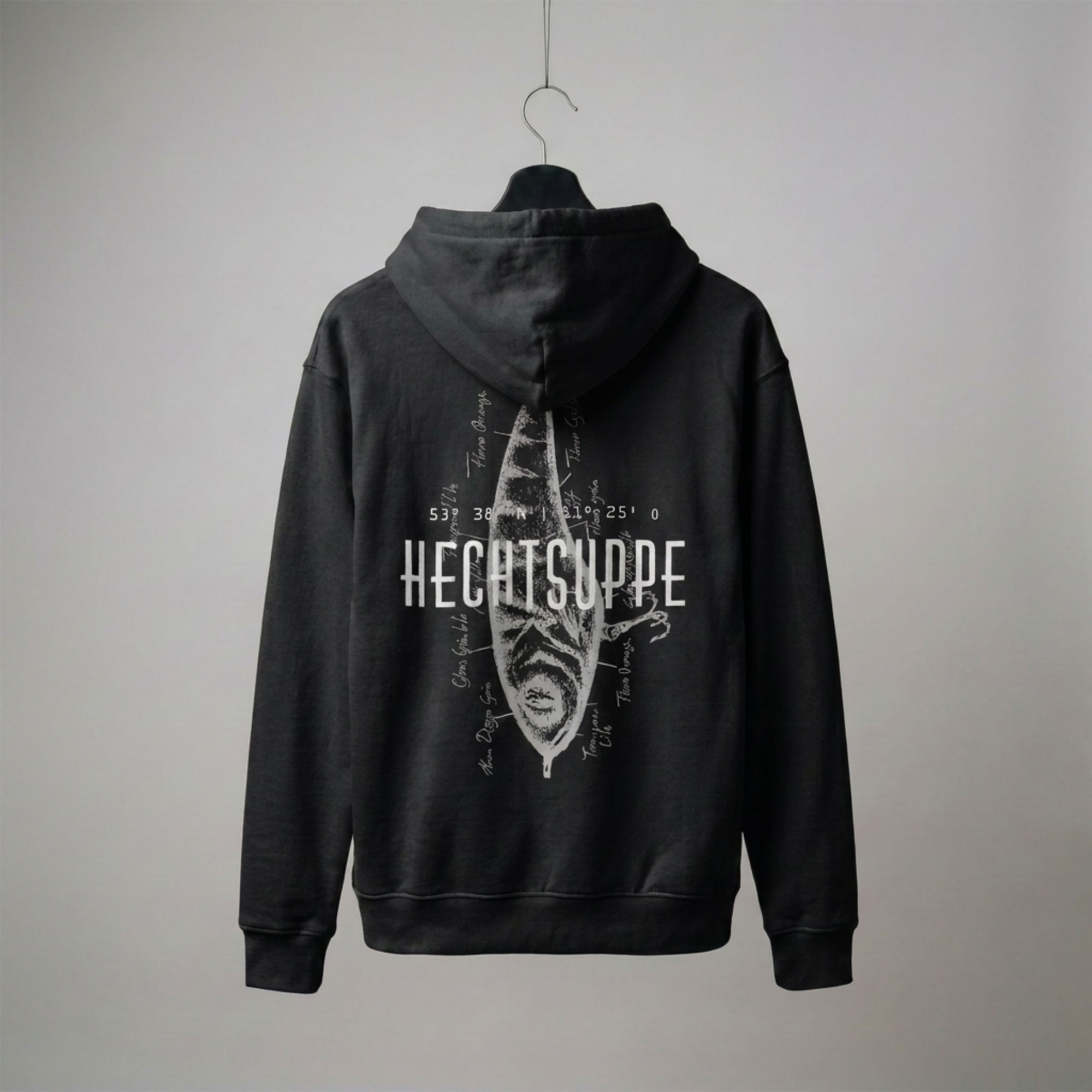 Hechtsuppe "hooked on pike" Hoodie
