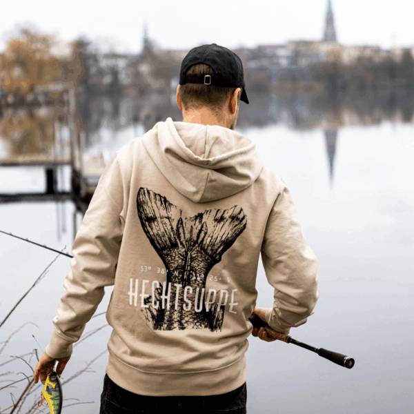 Hechtsuppe "Gib Flosse" Hoodie – Bild 3