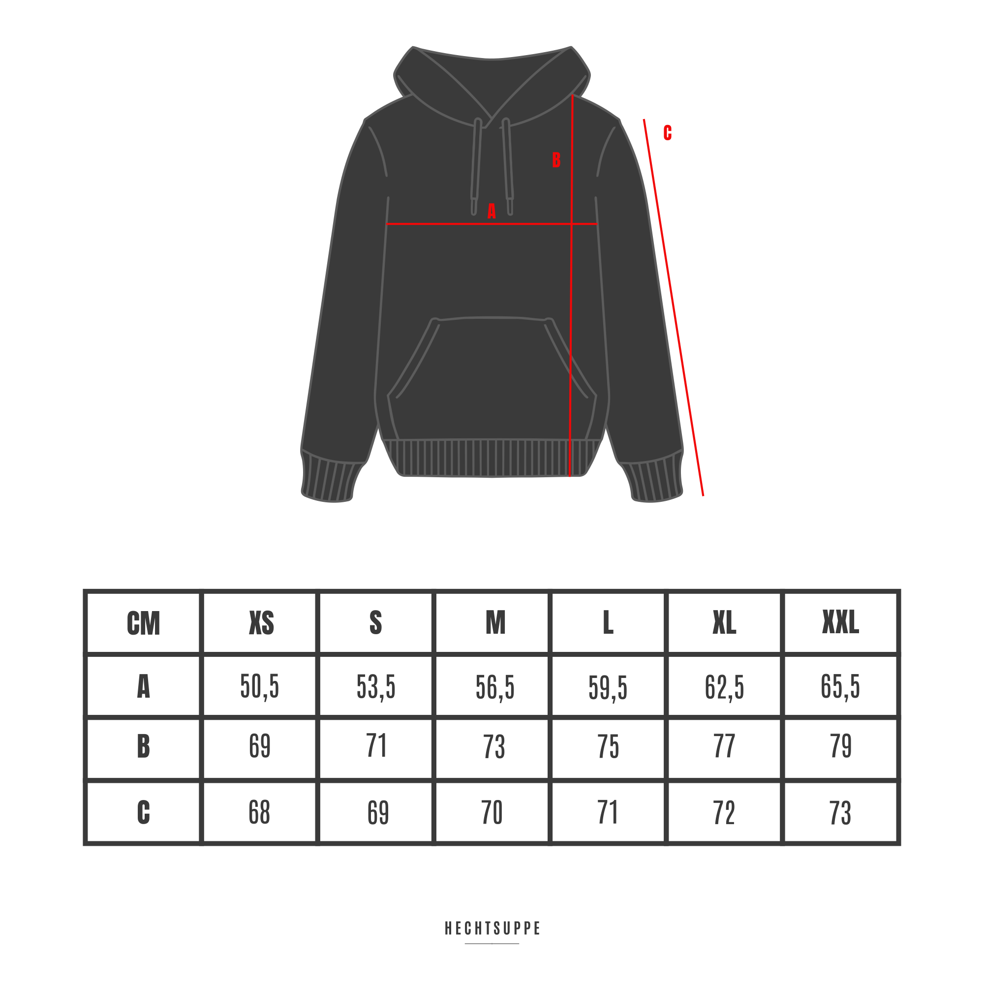 Hechtsuppe "Gib Flosse" Hoodie – Bild 3
